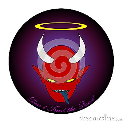 Devil Icon Vector Illustration