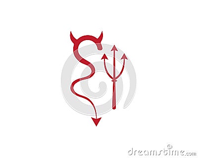 devil logo template Vector Illustration