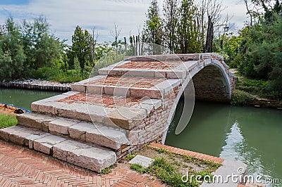 Devil's Bridge at Torcello, Venice Stock Photo