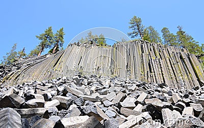 Devil's Postpile National Monument, California Stock Photo