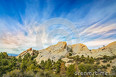 Devil's Punchbowl in Southern California Stock Photo