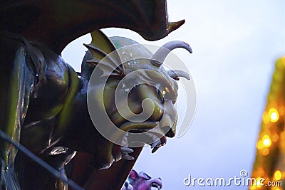 Devil Sculpture Dante's Inferno Coney Island Editorial Stock Photo