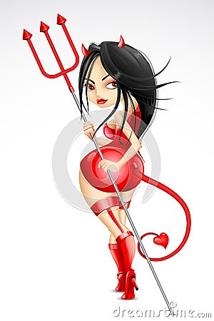 Devil Woman Royalty Free Stock Images - Image: 22865639