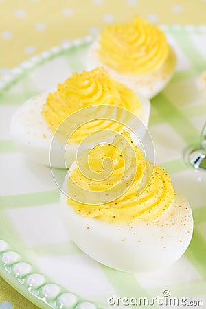 Deviled Eggs Stock Photo