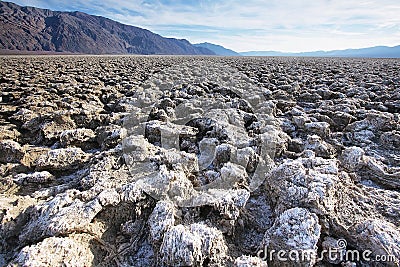 Devils golf course in Death Valley Stock Photo