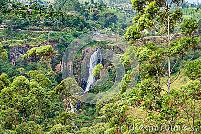 Devon waterfall Stock Photo