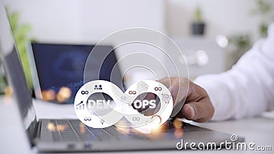 DevOps Methodology Development Operations agil programming technology concept Stock Photo