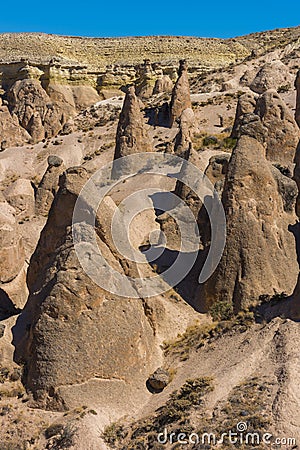 Devrent Valley in Cappadocia, Turkey.Devrent Valley in Cappadocia, Turkey Stock Photo