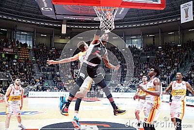 Italian Basketball A Serie Championship Segafredo Virtus Bologna vs Carpegna Prosciutto Basket Pesaro Editorial Stock Photo