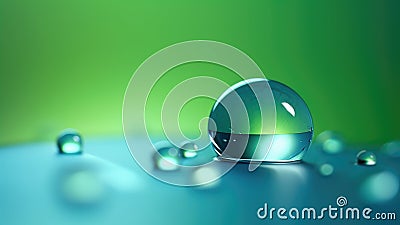 Dew Drops Closeup Background Stock Photo