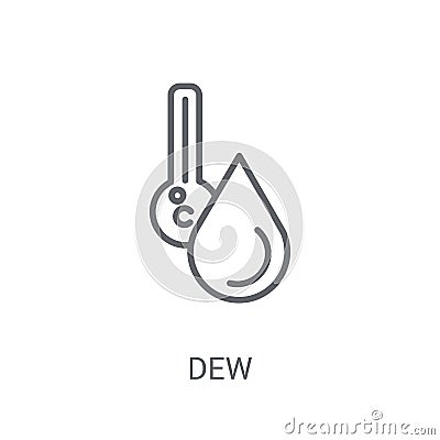 dew icon. Trendy dew logo concept on white background from Weath Vector Illustration