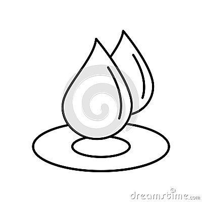 Dewdrop Line Style vector icon which can easily modify or edit Vector Illustration
