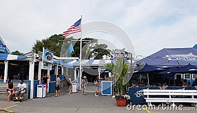 Dewey Beach, Delaware, U.S - July 4, 2023 - The front view of the famous Starboard restaurant and bar Editorial Stock Photo