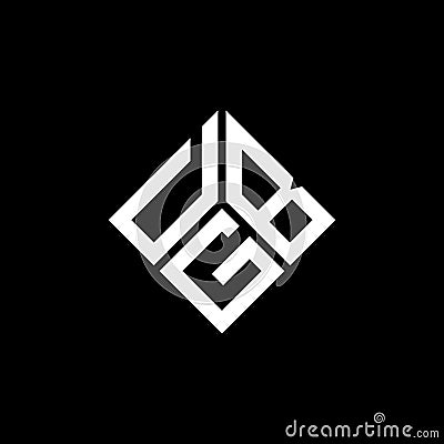 DGB letter logo design on black background. DGB creative initials letter logo concept. DGB letter design Vector Illustration