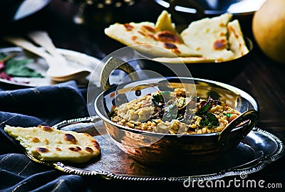 Dhal with pumpkin. Indian cuisine Stock Photo