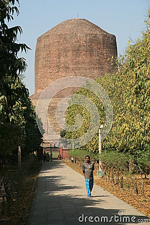 Dhamek Stupa - Sarnath Editorial Stock Photo