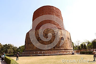 Dhamek Stupa, Sarnath, Varanasi Editorial Stock Photo