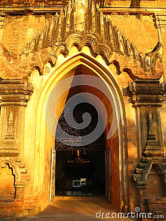 Dhamma Yangyi Temple in Bagan, Myanmar Stock Photo
