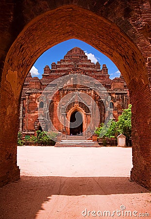 Dhamma Yangyi Temple, Bagan, Myanmar Stock Photo