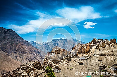 Dhankar Gompa. India. Spiti Valley Stock Photo