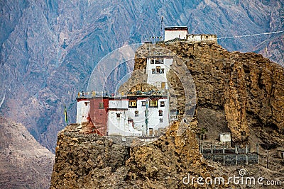 Dhankar Gompa. India. Spiti Valley Stock Photo