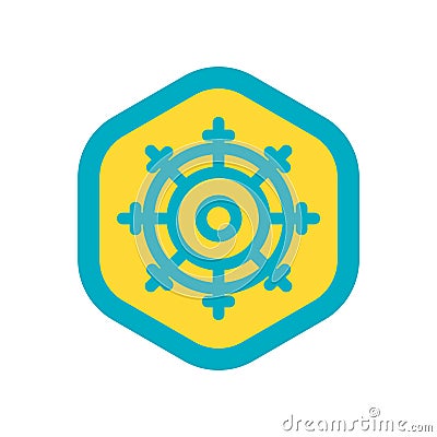 Dharma icon vector isolated on white background, Dharma sign Vector Illustration