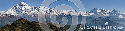 Dhaulagiri and Annapurna Himal Stock Photo