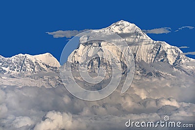 Dhaulagiri Himal Stock Photo