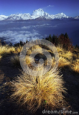 Dhaulagiri range Stock Photo