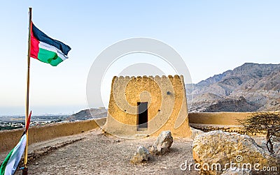 Dhayah Fort in north Ras Al Khaimah United Arab Emirates Stock Photo
