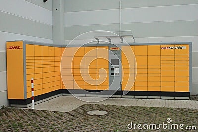 DHL Packstation Editorial Stock Photo