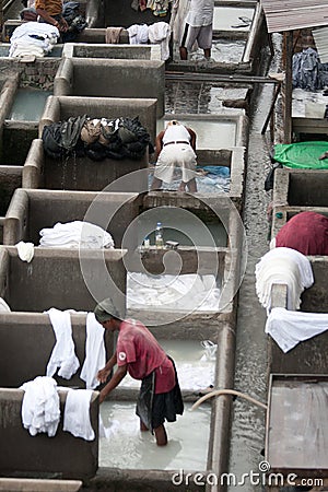 Dhobi Ghat Laundry Editorial Stock Photo