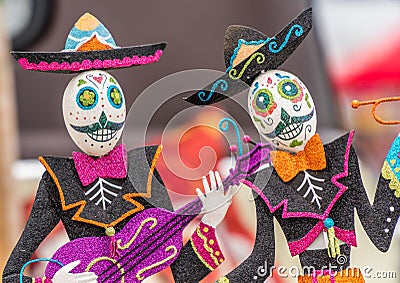 Day of the Dead figurines Editorial Stock Photo