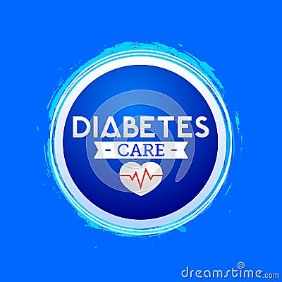 Diabetes Care vector icon design Vector Illustration