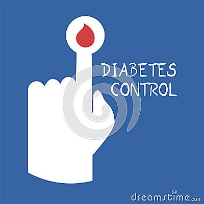 Diabetes control symbol Vector Illustration