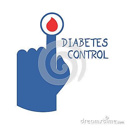 Diabetes control symbol Vector Illustration