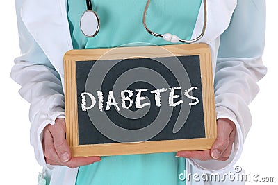 Diabetes sugar disease ill illness healthy health doctor Stock Photo