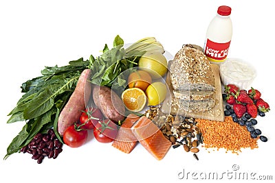 Diabetes Superfoods Stock Photo