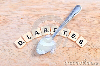 Diabetes word Stock Photo