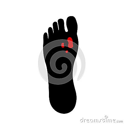 Diabetic Foot Ulcers Vector Illustration
