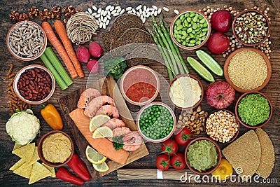 Diabetic Health Food Low on the Glycemic Index Stock Photo
