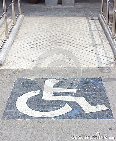 diabled people sign Stock Photo