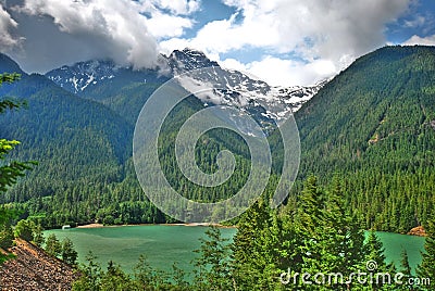 Diablo Lake Stock Photo