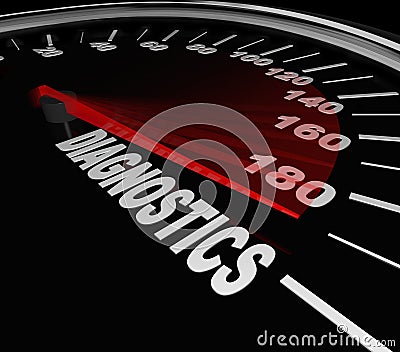 Diagnostics Speedometer Mechanic Fix Repair Car Automobile Stock Photo