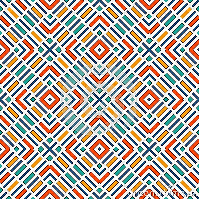 Diagonal dashed lines abstract background. Seamless pattern with geometric motif. Simple symmetric ornament. Vector Illustration