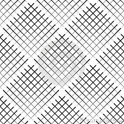 Diagonal gride texture seamless. Linear vector pattern background Stock Photo