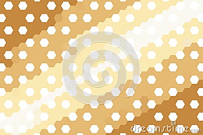 Diagonal hexagonal pattern with abstract geometric hexagon design in warm orange and beige. Dynamic tile concept Stock Photo