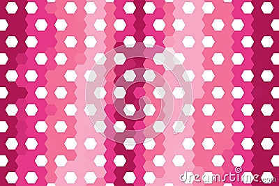 Diagonal hexagonal pattern in dark pink with abstract geometric hexagon alignment. Modern tiling concept Stock Photo