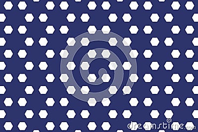 Diagonal hexagonal pattern in midnight blue, displaying an abstract geometric hexagon design with dynamic angles. M Stock Photo
