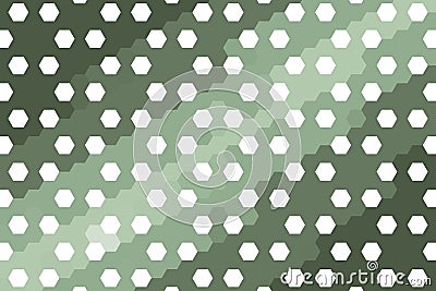 Diagonal hexagonal pattern in sage green with abstract geometric alignment. Modern design concept Stock Photo